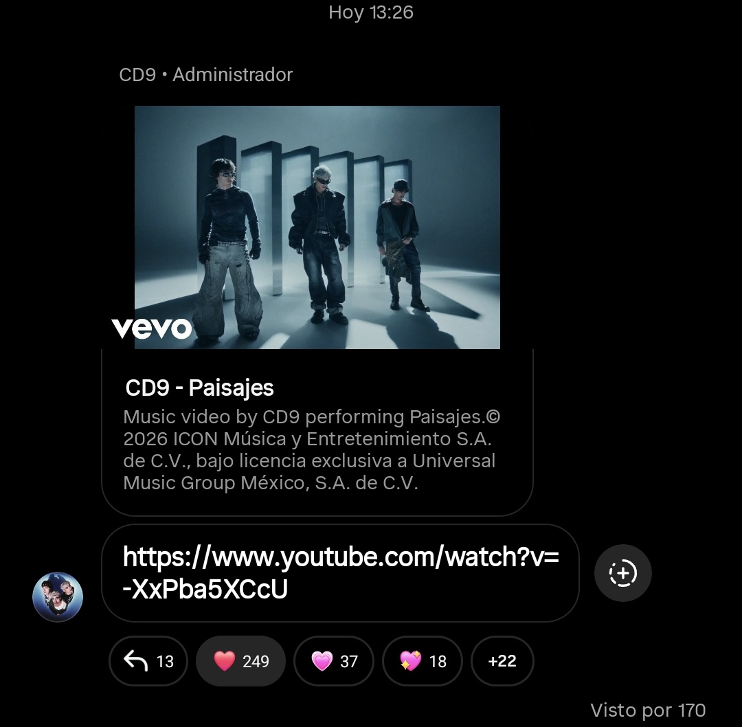 wey qué cabrones los CD9 que hasta MV nos van a dar siendo que estuvieron contra reloj para sacar todo solo los 3. Esta es la mejor boyband de Latinoamérica, carajoooo. 🇲🇽🇲🇽🇲🇽🇲🇽