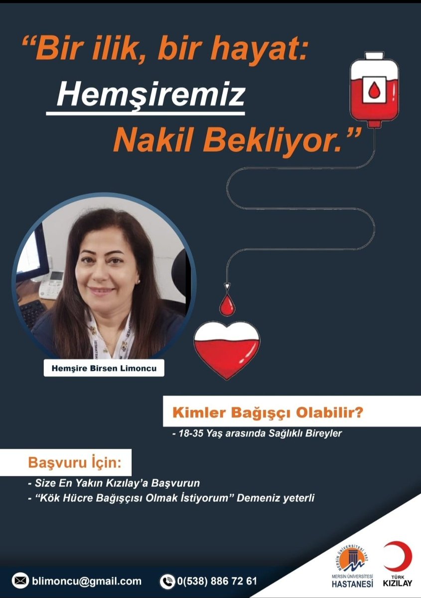 arkadaşlar, bir dostumun annesinin kök hücre nakli için bağışçıya ihtiyacımız var. aşağıdaki görselleri olabilecek maksimum kişiye ulaştırabilir miyiz?