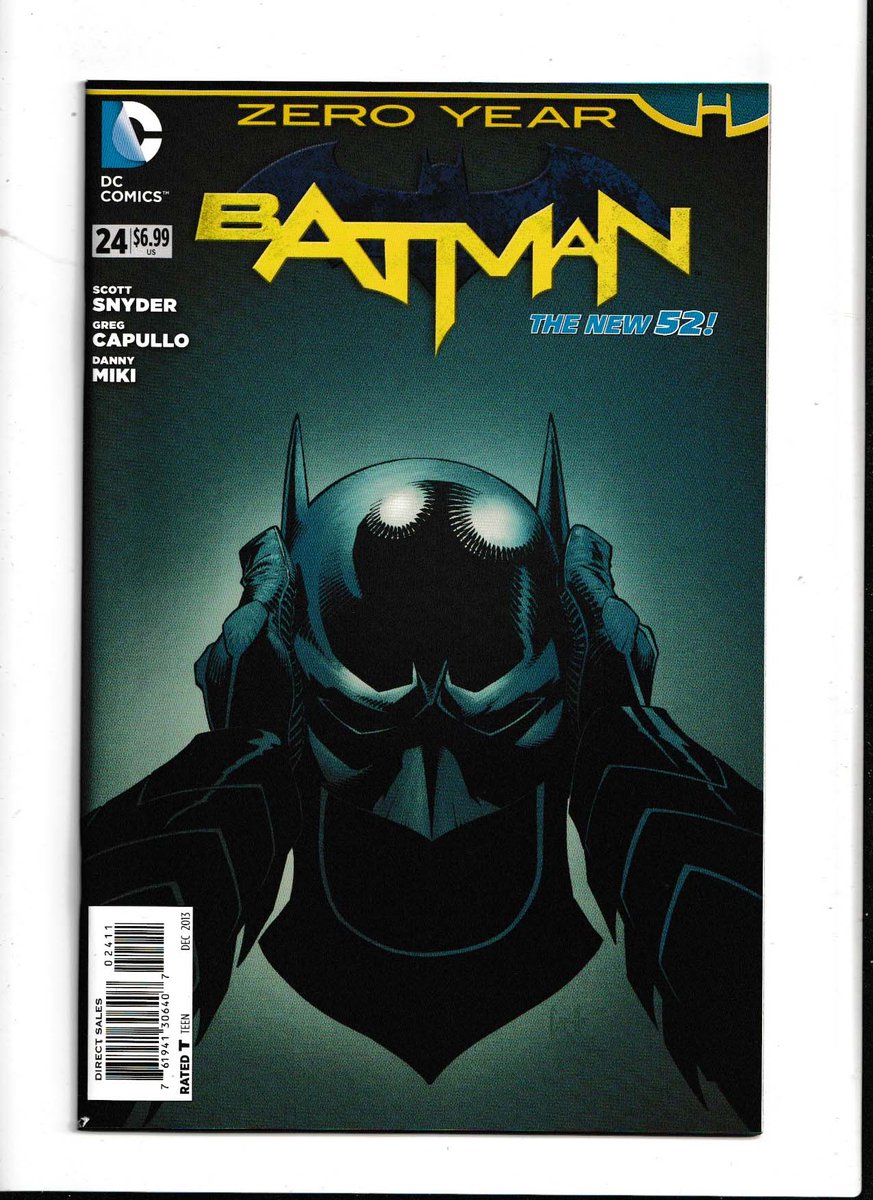 MakeMyComicRare's tweet image. #Batman #24 (2013) #GregCapullo Cover &amp;amp; #RafaelAlbuquerque Pencils, #ScottSnyder Story, 1st Appearance of #GillianBLoeb from Earth-0 &amp;amp; Death of #PhilipKane from Earth-0 "Zero Year: Dark City, Part One" In this amazing, double-sized issue, Batman is on the trail of the Red Hood
