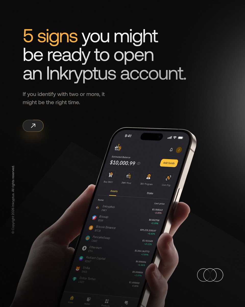 inkryptus's tweet image. Clear rules.
Auditable contracts.
On-chain transparency.

You may be ready.

Explore Inkryptus in the app.

#DigitalAssets #inkryptus #Crypto