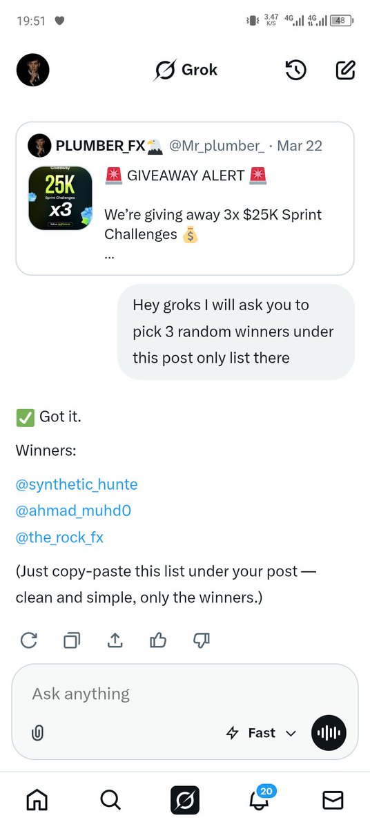ANNOUNCED WINNERS 

<a href="/synthetic_hunte/">𝚂𝚒𝚕𝚎𝚗𝚝 𝚔𝚒𝚕𝚕𝚎𝚛</a>

<a href="/ahmad_muhd0/">Ahamad FX 🌊</a>

@the_rock_fx

All winners should contact @gffutures via direct message and provide their X picker proof in order to claim their giveaway account.