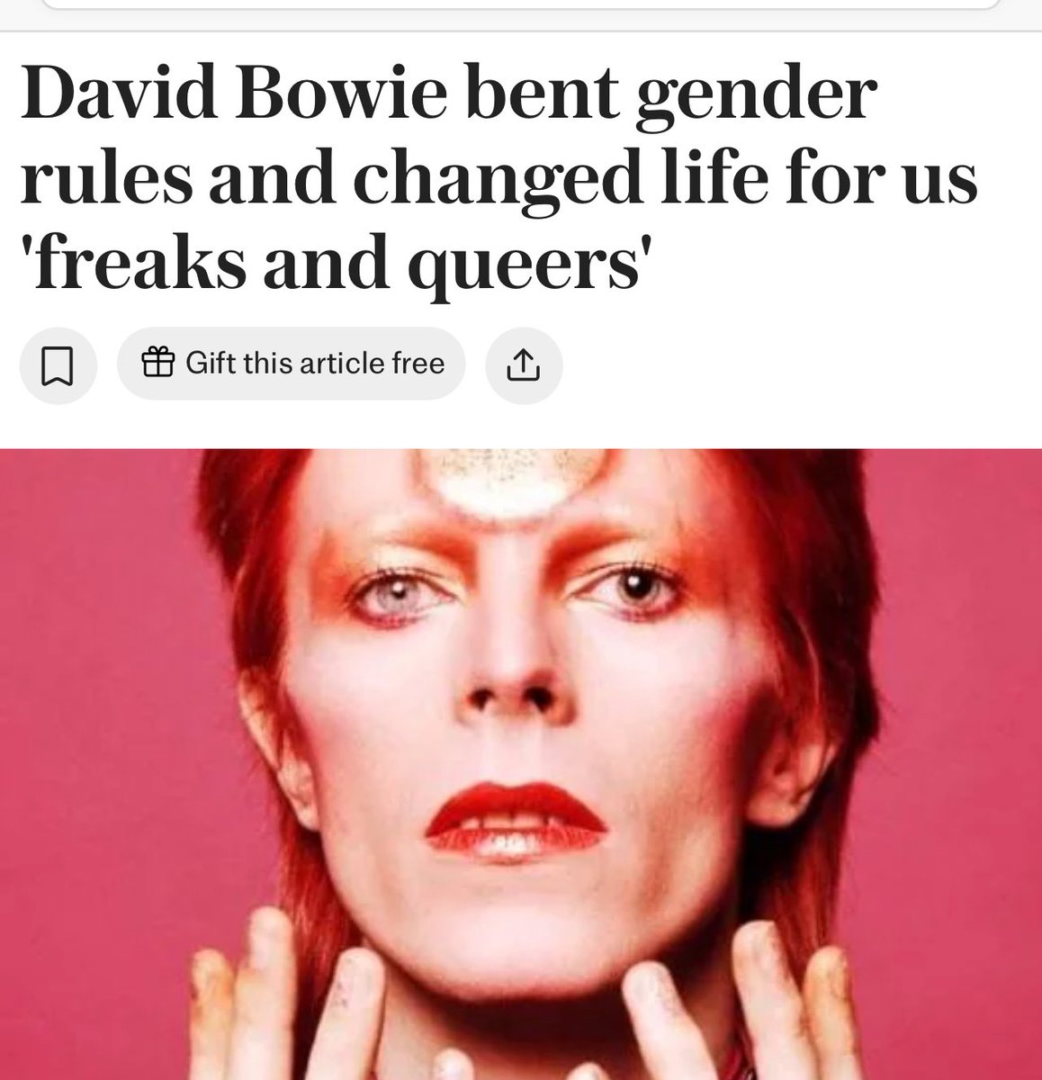 Maria264506501's tweet image. My home is full of #Trans and #NonBinary young people. None of them even mention #TERFs because they are too busy living their lives. The future is theirs. It always has been. #DavidBowie