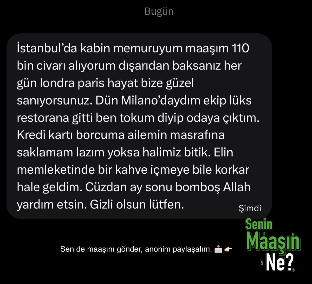 Senin Maaşın Ne? 💸 tweet media