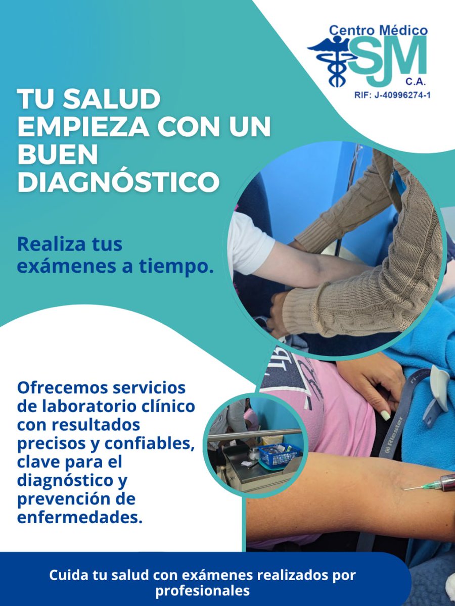 Centro_SJM's tweet photo. Un diagnóstico preciso comienza con estudios confiables 🩺✨. En nuestro servicio de laboratorio realizamos análisis clínicos con altos estándares de calidad, rapidez y precisión.

#LaboratorioClínico #AnálisisClínicos #Diagnóstico #SaludIntegral #CentroMédicoSJM https://t.co/8ghQKaEi0H