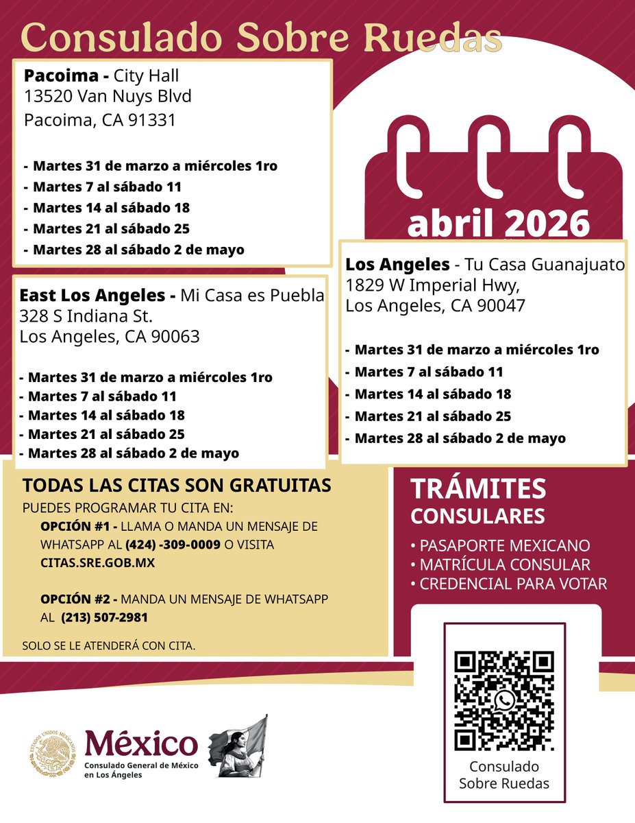 Consulado General De México en Los Ángeles tweet media