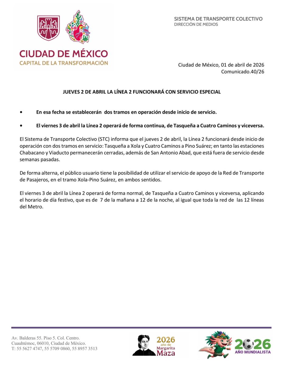 MetroCDMX tweet media