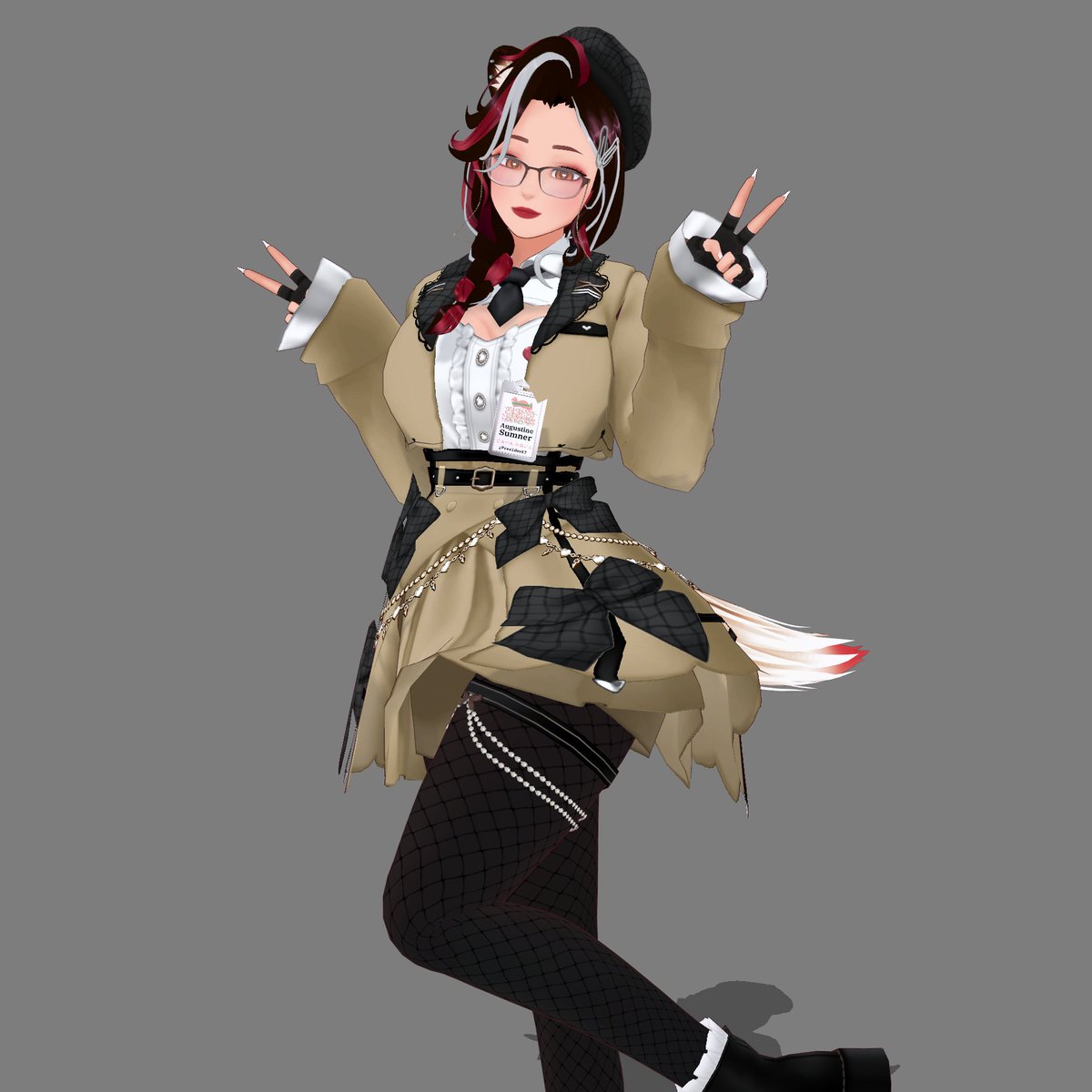 ferretsuuu's tweet photo. i had planned on doing a fun lil reveal but today's april fool's so no one would take it seriously, y'know?
anyway, tomorrow's my birthday stream, and here's my super cute fit! i should be on air by 8PM EST!
see you there! #vtuber #vtubersen #vroid #luk4 #flourish_Nogi https://t.co/c0rU926yCf