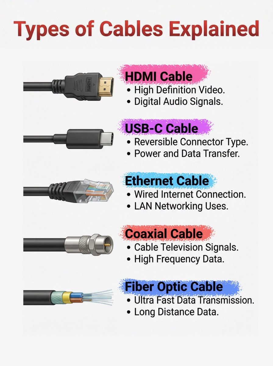 Types of cables