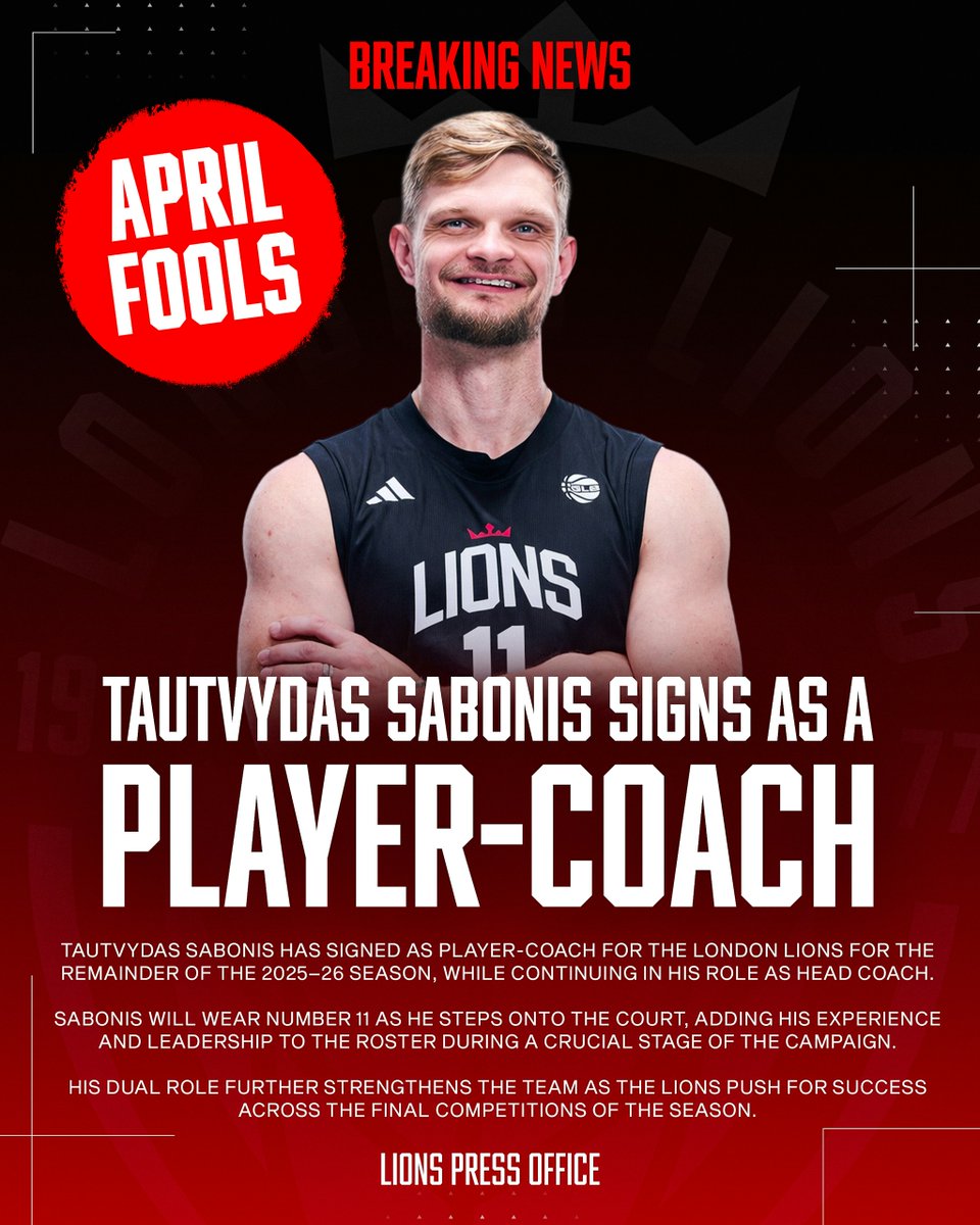 LondonLions's tweet image. Had you for a second…

April Fools. You got us.

#AprilFools
#LondonLions