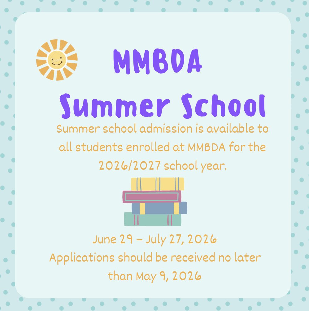 MMBDAPCS's tweet photo. Click here for more information about our 2026 summer school application! https://t.co/qUez8Mn7Qd https://t.co/16PftA76Dv