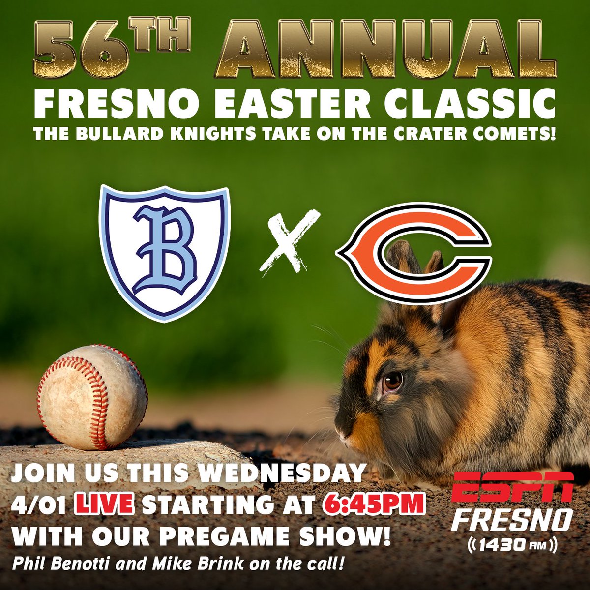 1430ESPN's tweet photo. Join us tonight on your local 1430 ESPN Fresno! https://t.co/sAXz06I7qd