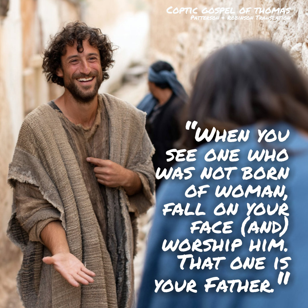 Saying 15, Coptic Gospel of Thomas - Patterson &amp; Robinson Translation. gnosis.org/naghamm/gth_pa…