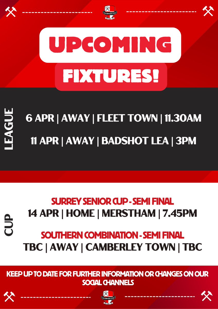 COBHAM FC (C)🏆 tweet media