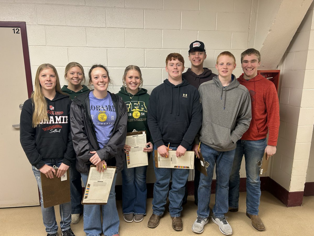 FLFFA's tweet photo. Our Dairy Judging team made the trip to Columbus today for the state prelims. They evaluated 6 classes of cows and heifers and ranked them off performance traits and structure. https://t.co/kmCmj9104J