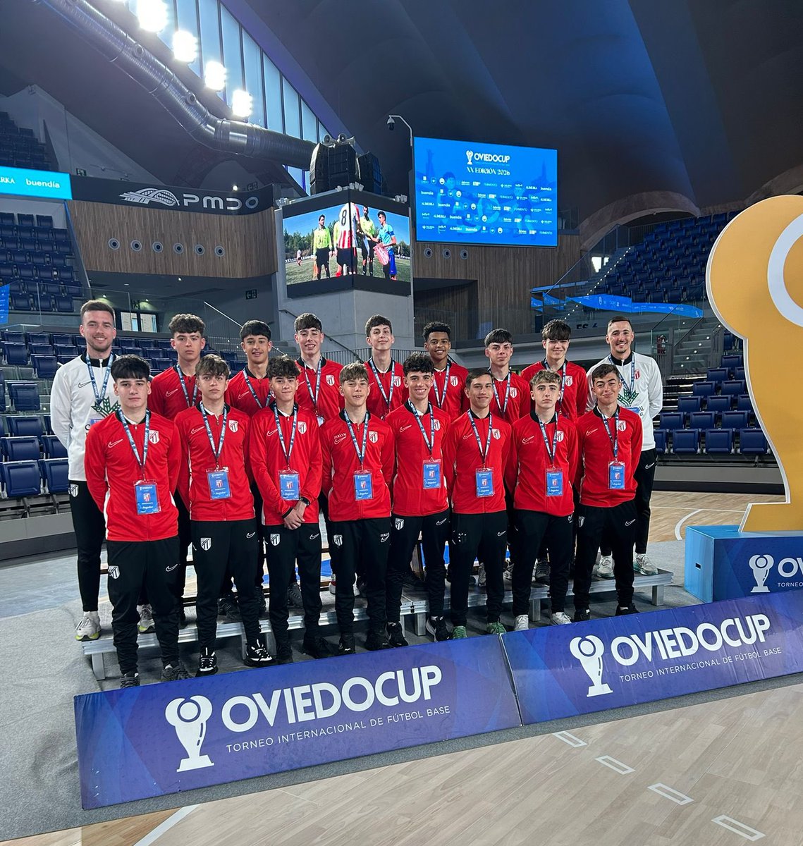 UDSantaMarta's tweet photo. 🏆 @TorneoOviedoCup 

¡Presentación de nuestro Cadete B e Infantil A! Mañana comienza nuestra andadura 🔜

¡Con todo!

#OrgulloUDSM | #LaboreVictoriam https://t.co/BueL8uG2ym