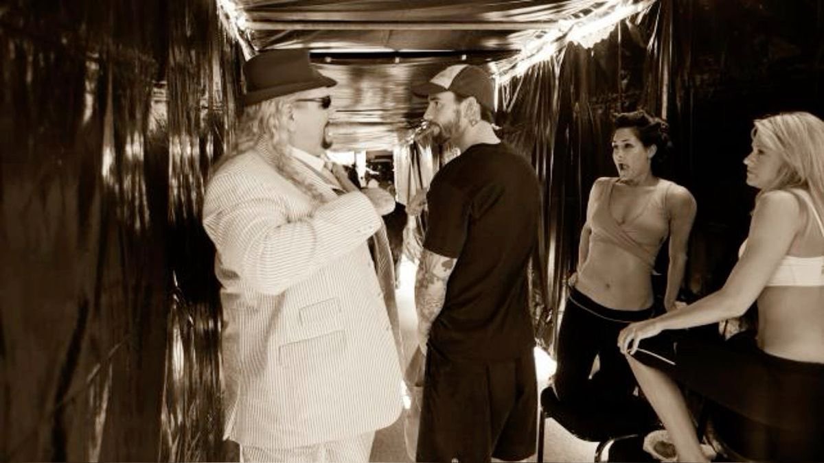 divasfaction's tweet photo. 14 years ago today, 
Nikki Bella, Kelly Kelly &amp; CM Punk backstage at wrestlemania 28 🤍 https://t.co/3SEnHZ0Wcm
