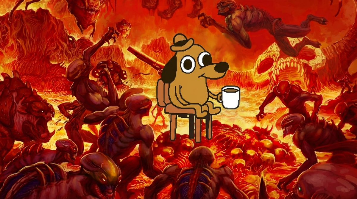 This Is Fine tweet media