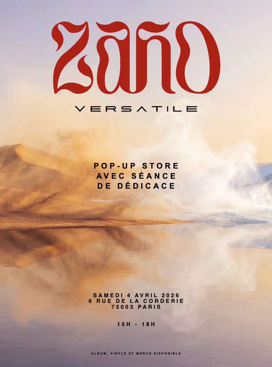 ZAHOOFFICIEL's tweet image. Surpriiiiiise ‼️ Rendez-vous samedi 🔥 

Pop Up Store 
📍 6 rue de la corderie, 75003 Paris 

#Versatile #PopUpStore