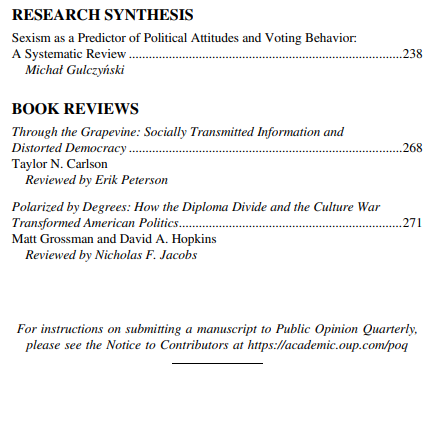 Public Opinion Quarterly tweet media