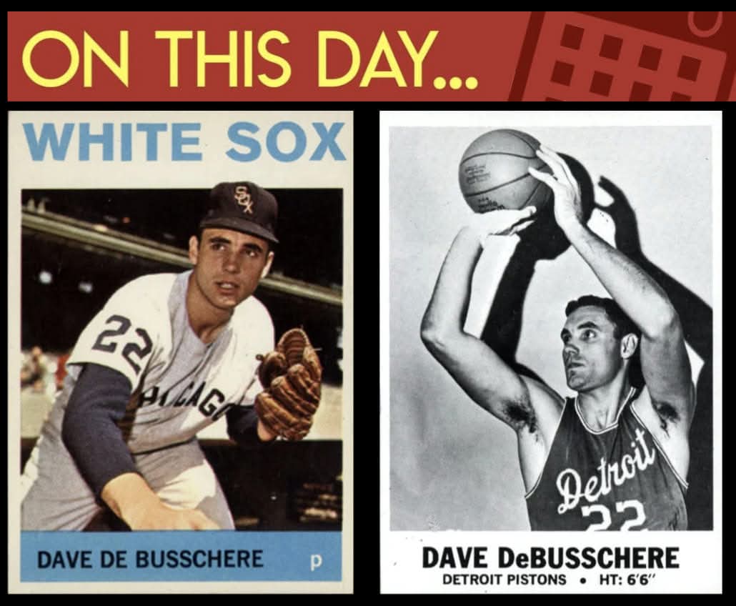 April 1, 1962 - Dave DeBusschere, a basketball star at the University of Detroit, signs with the #WhiteSox as a pitcher. He'll compile a 3-4 record in 36 appearances with #Chicago before moving to the #NBA,