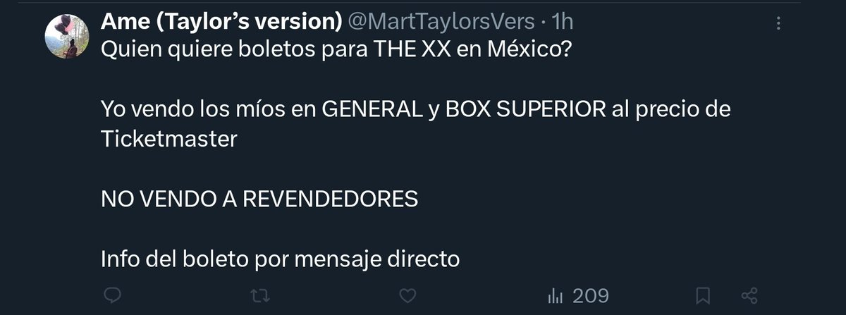 Ojito con los fraudes de Boletos,  en este caso de the xx