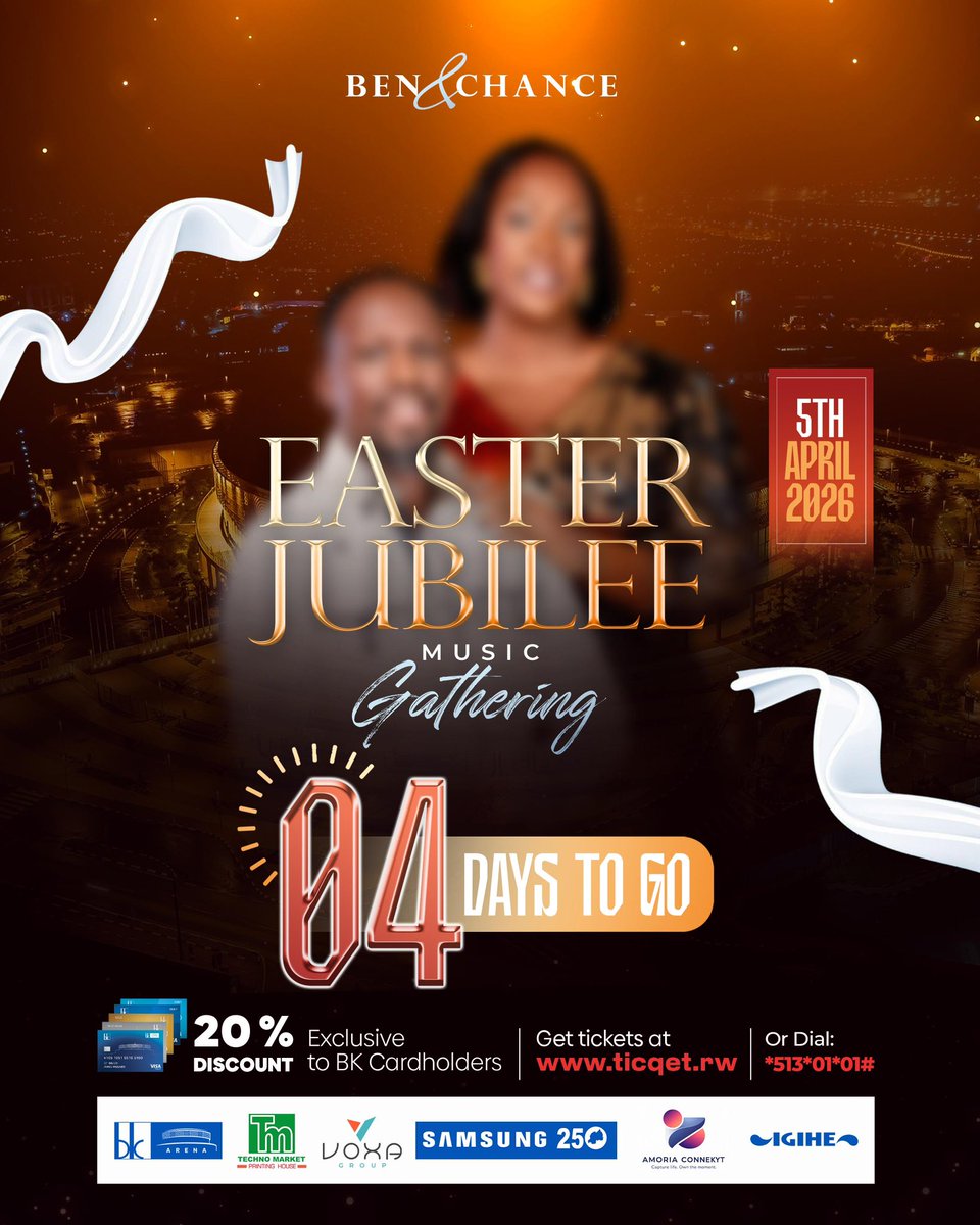 4 Days To Go Hard copy tickets for the Easter Jubilee hosted by Ben and ...