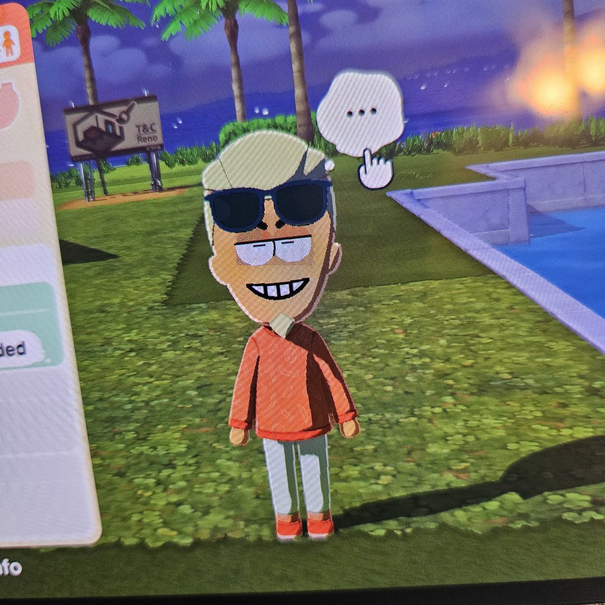 Awful photo but what if I made my island nothing but various versions of him