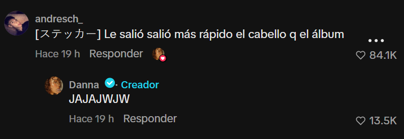 omg esos 84k, muevete con el album danna