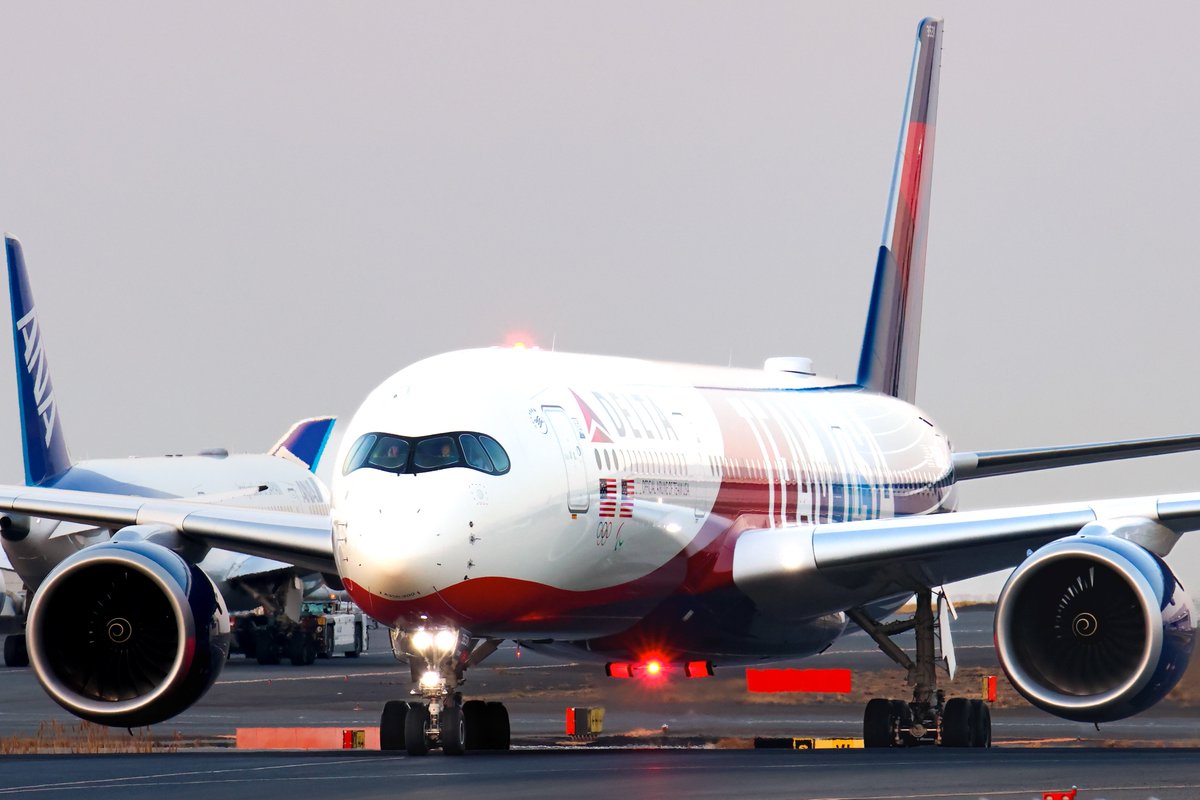 FSZB737's tweet photo. Delta Air Lines
A350-941 
N531DN (Team USA Livery) https://t.co/FBjz8e86Uk
