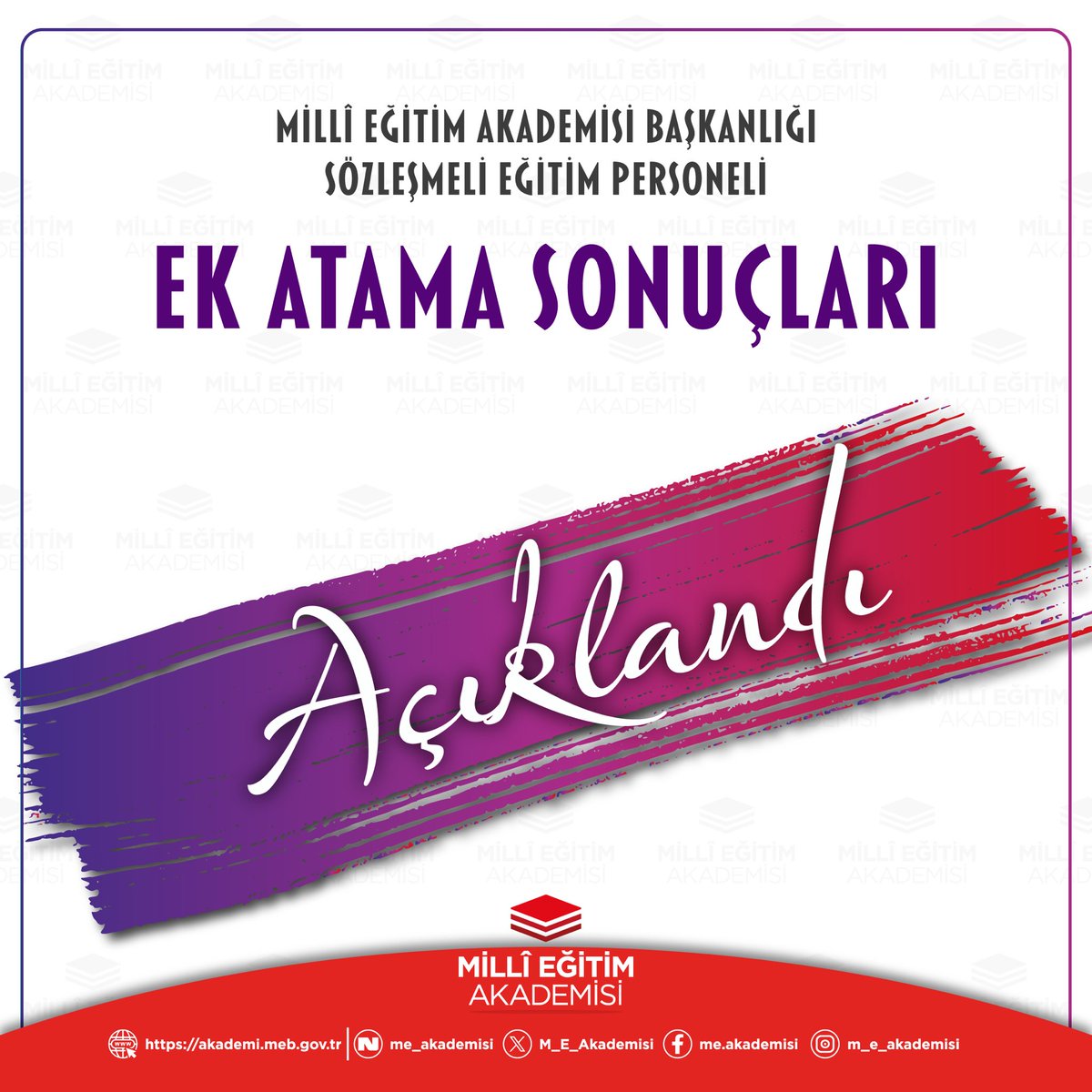 Millî Eğitim Akademisi Başkanlığı tweet media