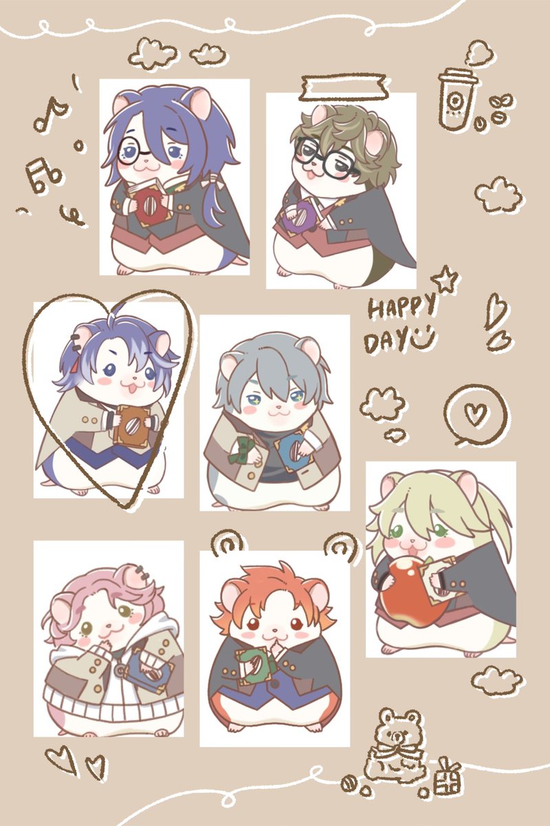 エイプリルフール終わっちゃうね沈 2月からハムズたちとずっと向き合ってたから、ちょっぴり寂しいでチ ムサシさんのイラストと、素敵なキャストさん ...