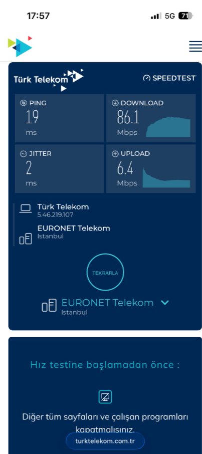 Wolf3d4's tweet image. İlk sıradaki 26/03 de aldığım hız testi, ikincisi ise 5 dk önce aldığım hız testi. Zaten ekranda "#LTE" ve "#5G" olarak belli. 

İnternet hızı bakımında bir fark yok, hatta şu anda daha düşük. 

Nerede bizim #5G @TurkTelekom.