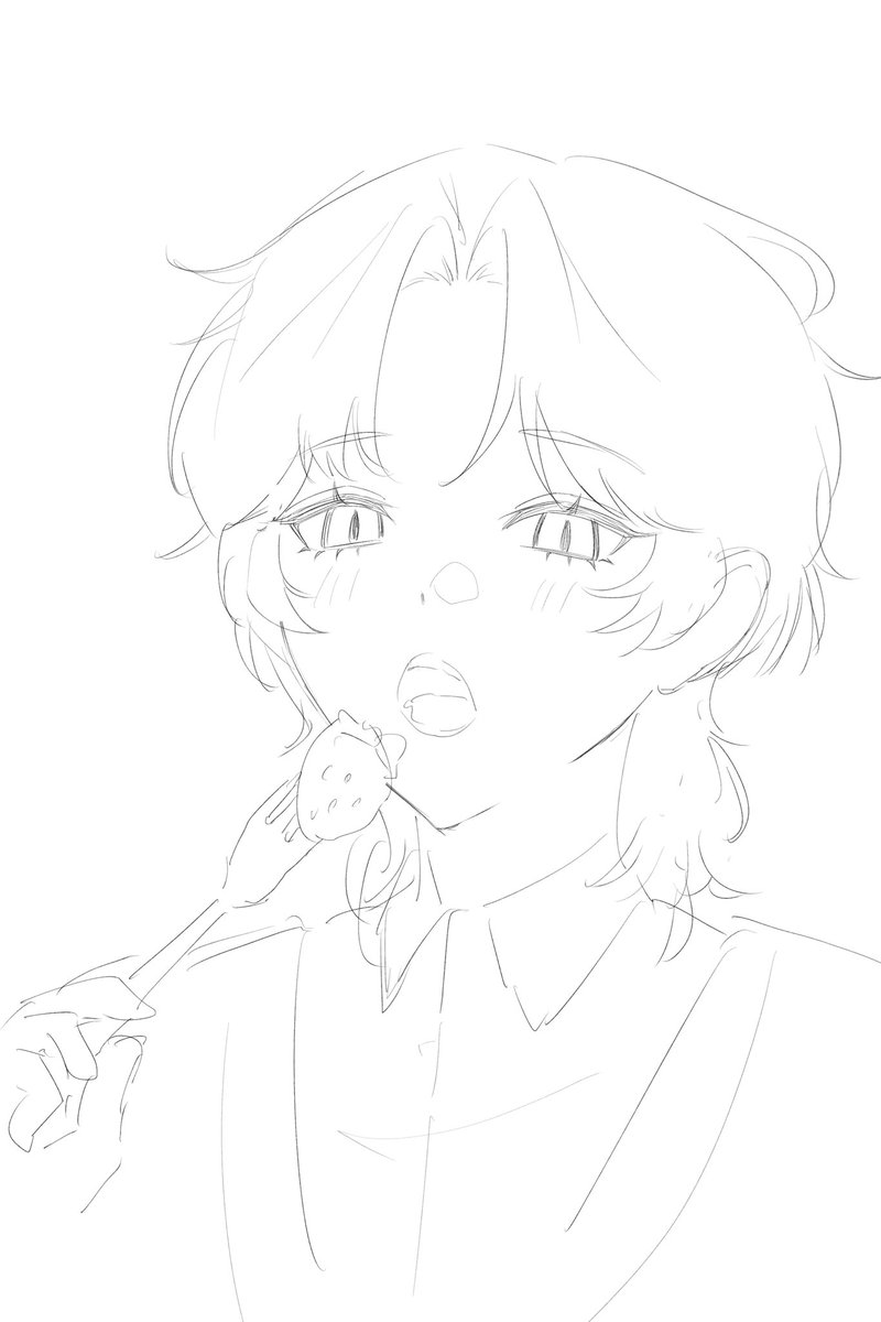 和玖くん誕生日おめでとう！！（ラフすぎる）