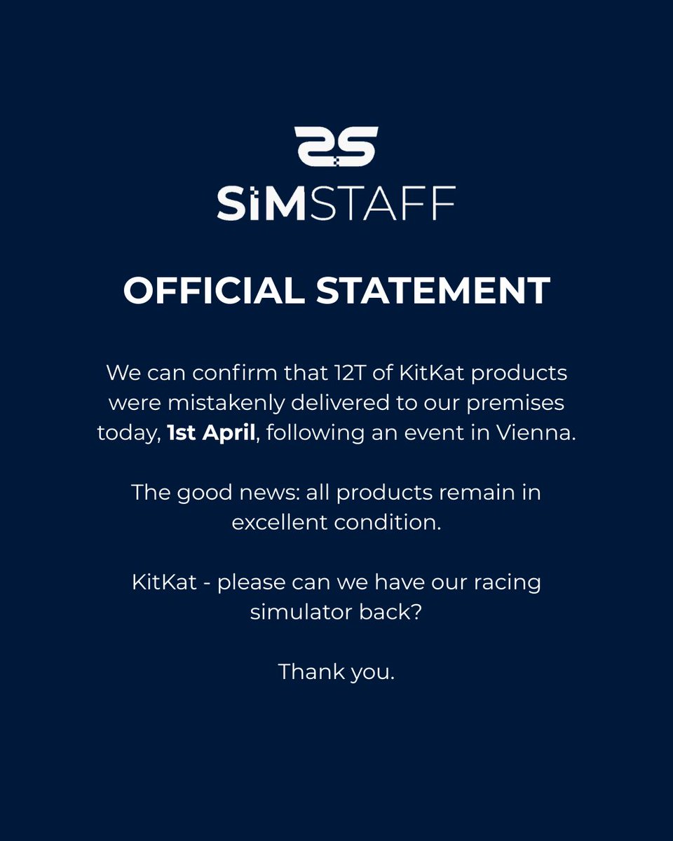 SimStaff tweet media