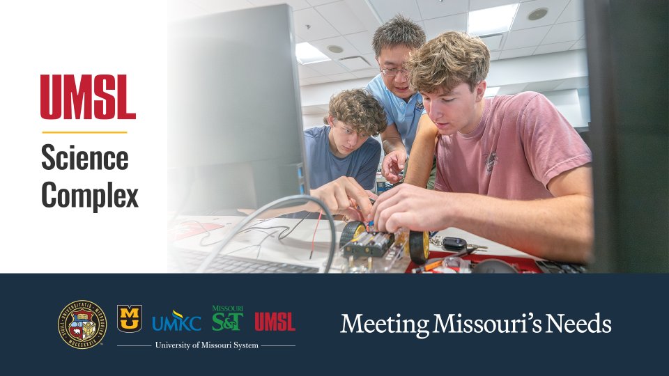 umsystem's tweet photo. The Science Complex at UMSL expands access to STEM and advanced tech training. A skilled workforce strengthens the economy of St. Louis and all Missouri. https://t.co/W9XU7xHXiU