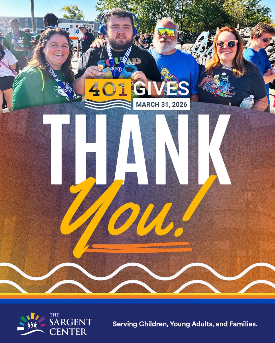 We are so grateful for all our generous supporters who gave during <a href="/401Gives/">401Gives</a>. We have seen firsthand the amazing things that can happen when Rhode Island comes together to give back! 4️⃣0️⃣1️⃣

THANK YOU to all who took part in this day with us!