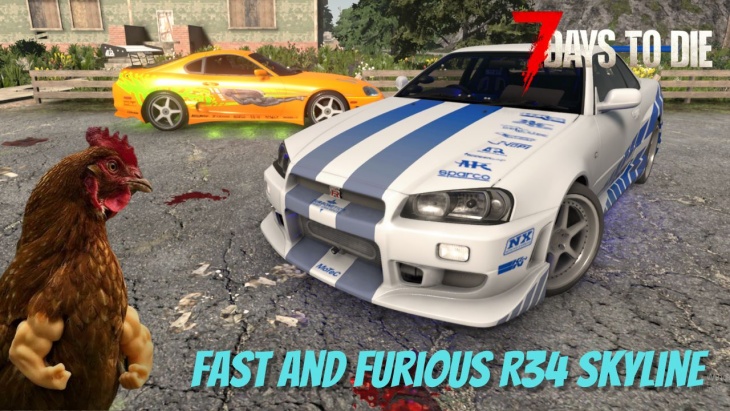 🔥 Fast &amp; Furious R34 Skyline mod.

Straight out of 2 Fast 2 Furious and ready to tear through the apocalypse.

🔗 Check it out!
7daystodiemods.com/ck-fast-and-fu…

#7DaysToDie #7DTD #7D2D #7DTDMods #7D2DMods #7DaysToDieMods #GamingMods