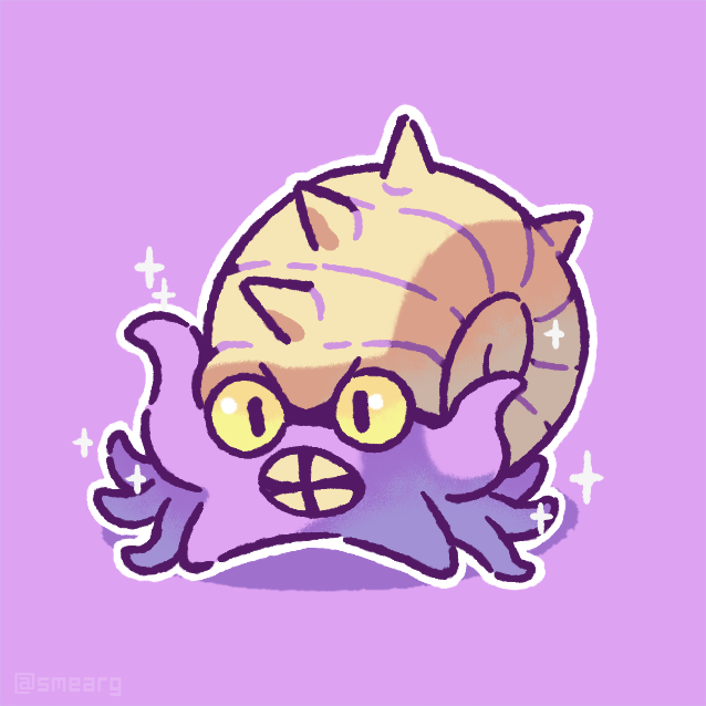 smearg's tweet photo. lil omastar 🐙🐚 https://t.co/HjpHVvE8A6