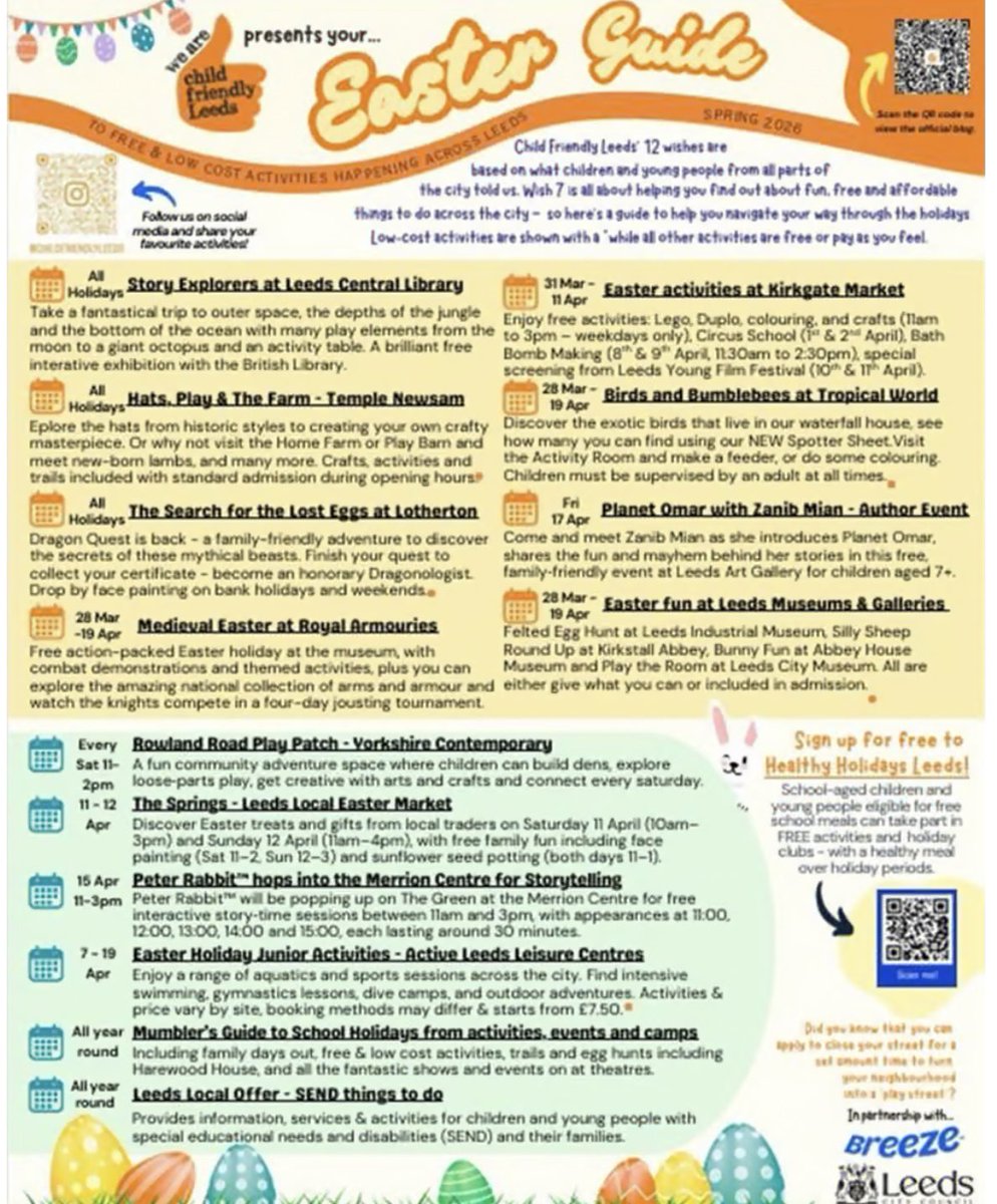 School holiday activity guide Image