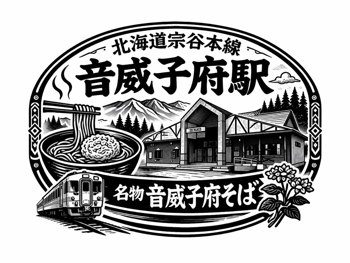 駅そば音威子府 tweet media