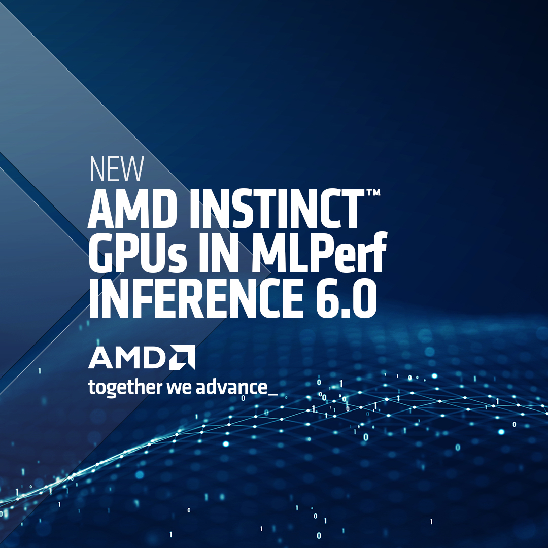 New workloads. New scale. New proof points. With AMD Instinct MI355X GPUs, we delivered breakthrough MLPerf Inference 6.0 results, including 1M+ tokens/sec at multi-node scale and first-time submissions on GPT-OSS-120B and Wan-2.2. 

Read the full story here: