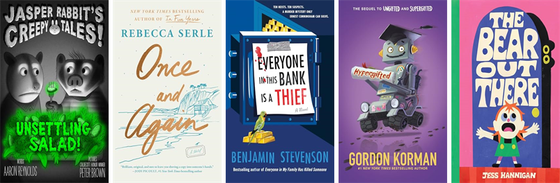 MeindersLibrary's tweet photo. This week the Meinders Community Library has 22 new books.  New items include Once and Again, Everyone in This Bank Is a Thief, Hypergifted, The Bear Out There, You Should Have Been Nicer to My Mom, Carnival Fantßstico, and The Scrooge Conspiracy. https://t.co/RbYWmUwiwI https://t.co/spE4S98pXS
