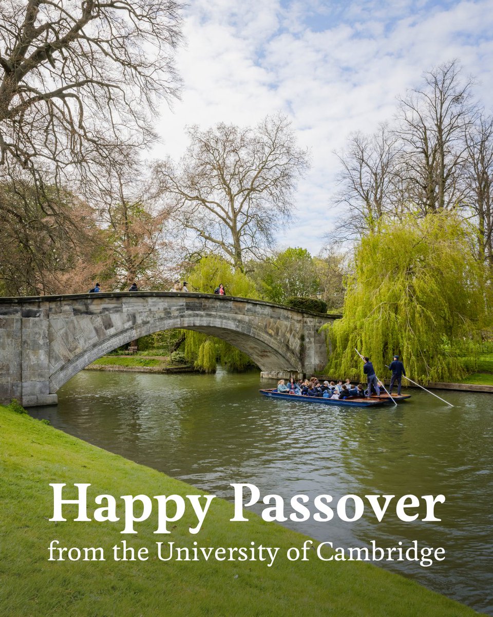 Wishing a happy Passover to all our students, staff and alumni celebrating in Cambridge and around the world.

Chag Pesach Sameach.

📸 Lloyd Mann