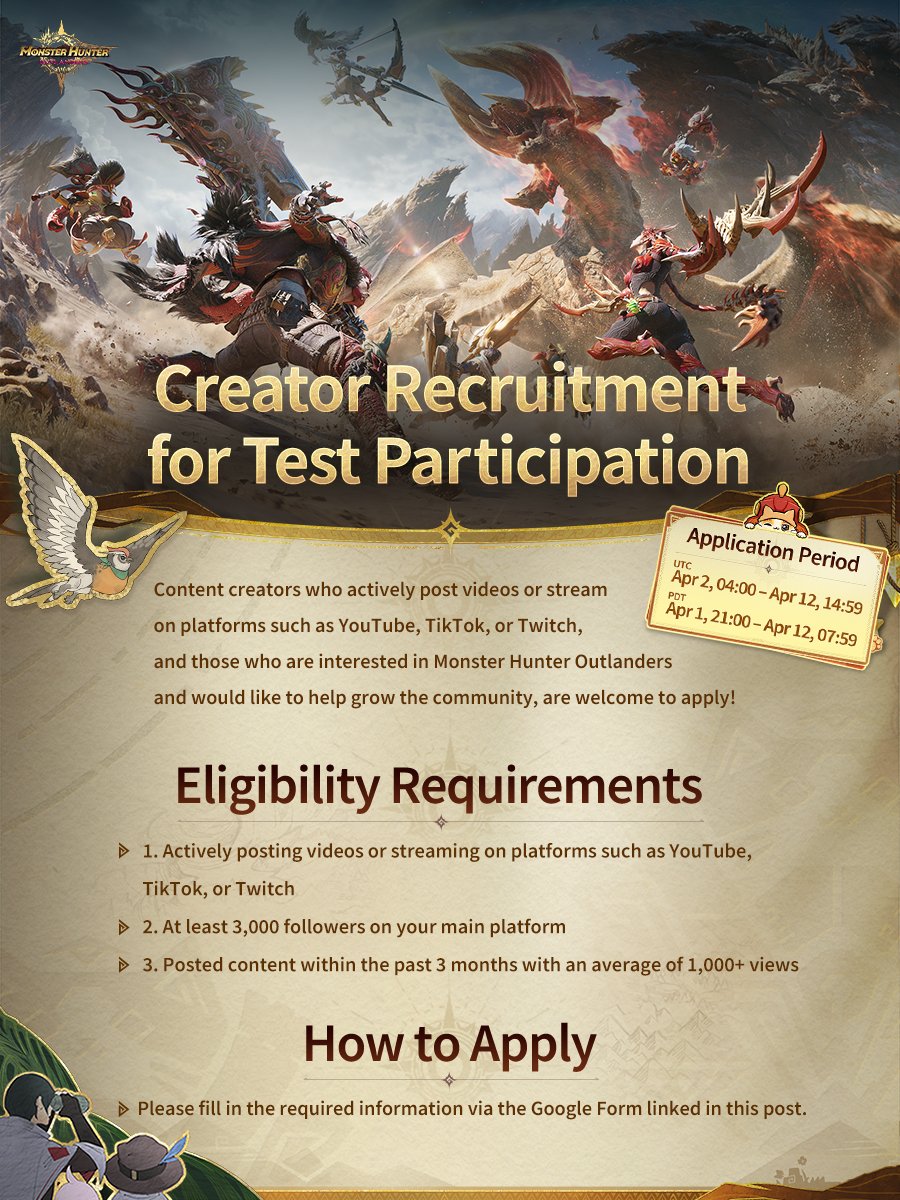 Monster Hunter Outlanders tweet media