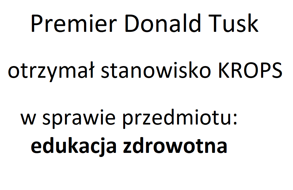 OGdansk's tweet photo. ❗️Premier Donald #Tusk @Obywatelska_KO  otrzymał stanowisko  KROPS (Koalicja na Rzecz Ocalenia Polskiej Szkoły) ws. edukacji zdrowotnej.
⛔️„NIE dla ideologicznej edukacji zdrowotnej”⛔️
więcej na stronie: https://t.co/9LGWDxqCRP https://t.co/7UQED3rGWu