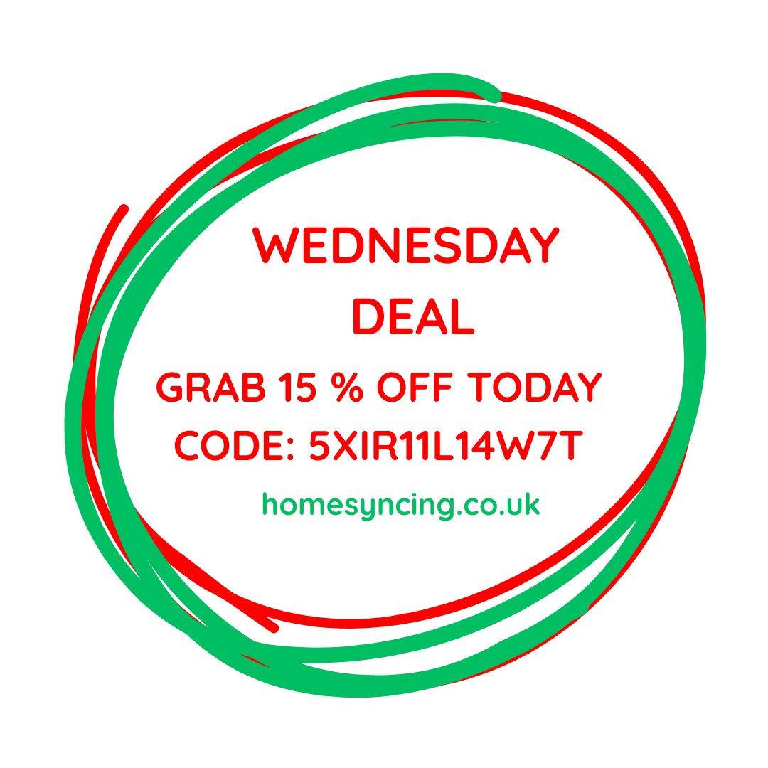 homesyncing's tweet image. ✨ WEDNESDAY DEAL ✨
Upgrade your space for less 🏡
Get 15% OFF everything today at HomeSyncing
Use code: 5XIR11L14W7T
🛒 Shop now: homesyncing.co.uk
⏳ Today only – don’t miss out!

#HomeDecor #FurnitureDeals #InteriorStyle #UKHomes #HomeInspo #WednesdayDeal #HomeSyncing