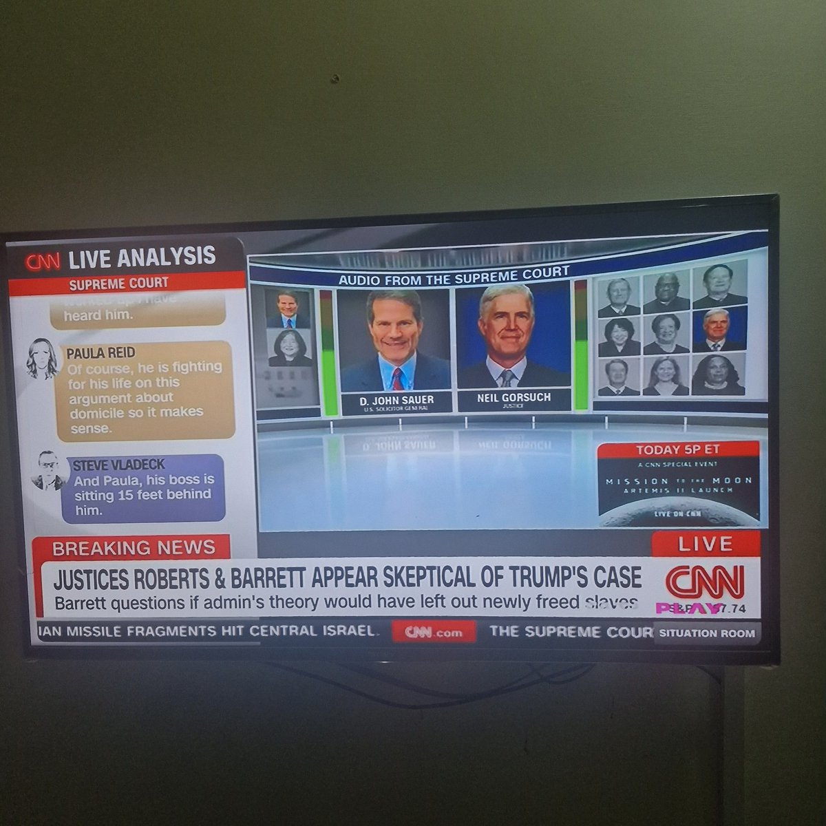 ksphc2007's tweet photo. Interesting to hear the arguments being advanced in the US SC in the presence of President Trump present in the gallery, being broadcast by CNN. Debate is on Birthright citizenship. Being born in a country normally grants right over its citizenship . Let us see how USSC decides? https://t.co/MzQPPQ62i4