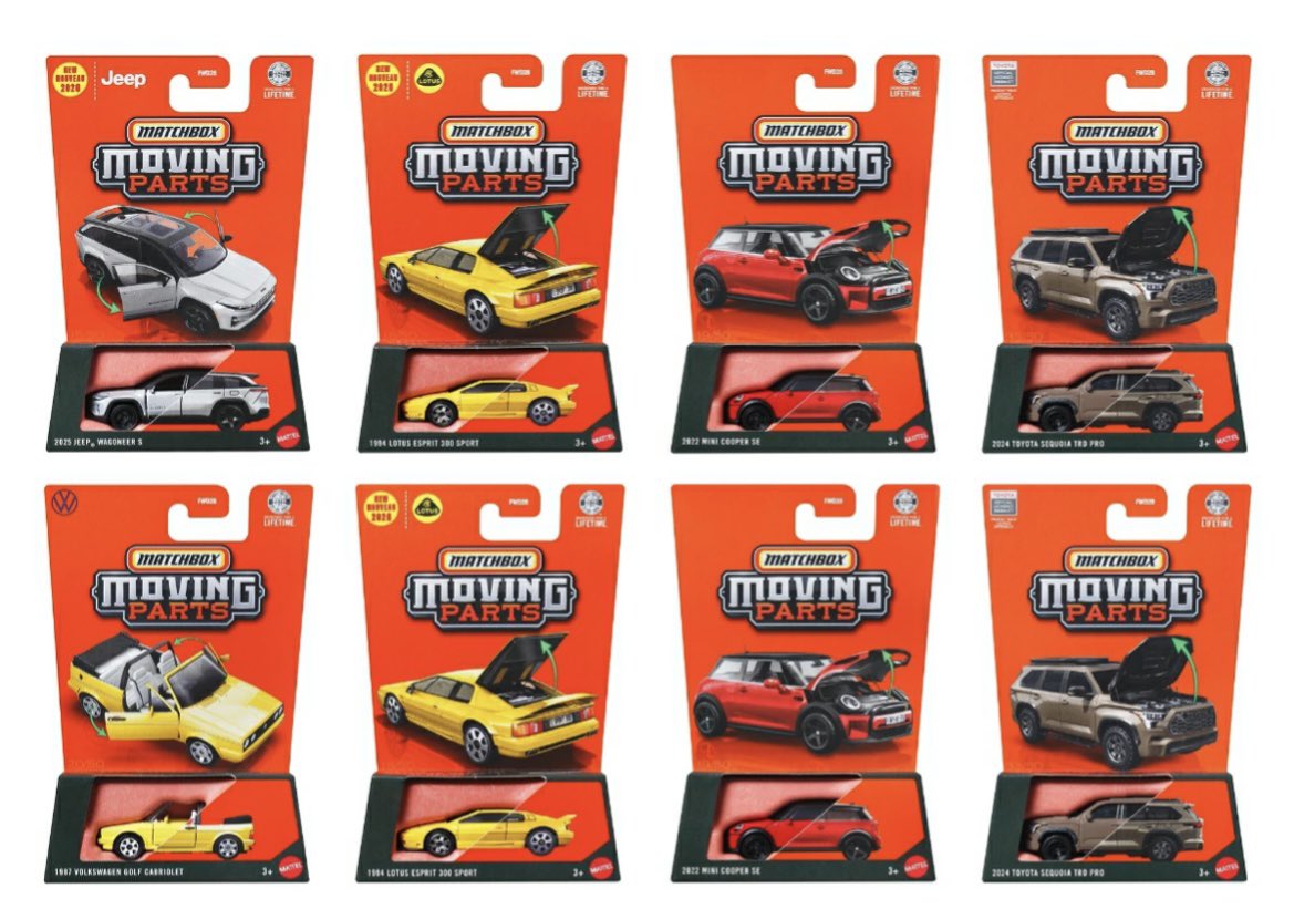 2026年5月30日発売☆マッチボックス(Matchbox)ムービングパーツ