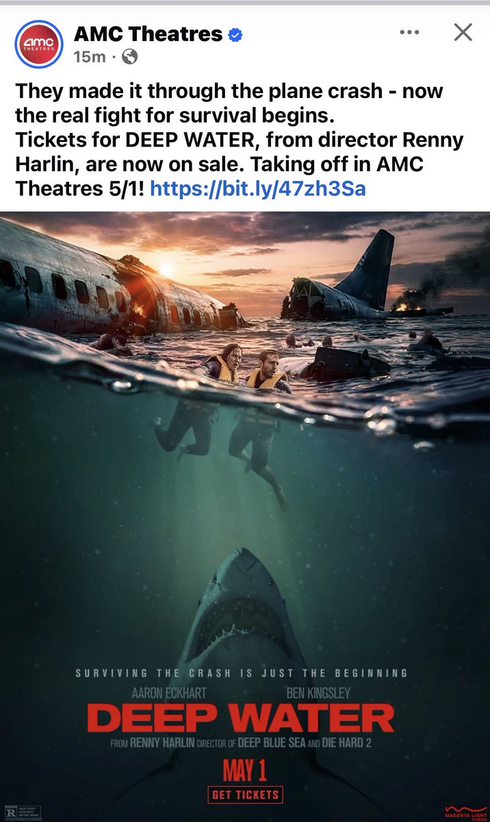 rambo43_hahn's tweet image. #AMCTheatres #ODEON Whose in Deep Water! Coming soon May 11. Blockbuster Summer.